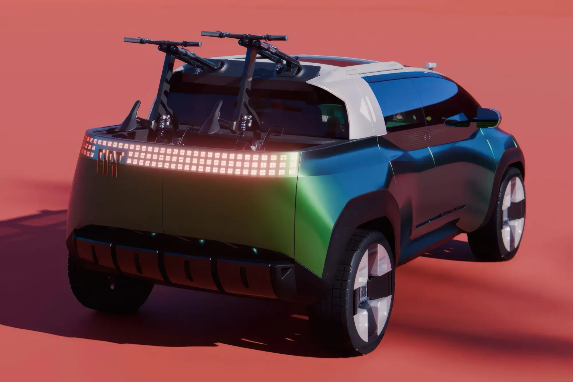 Концептуальный трансформер FIAT MULTIPLAY на автосалоне в Париже: симбиоз минивэна, кроссовера и пикапа с посадочной формулой 6+1