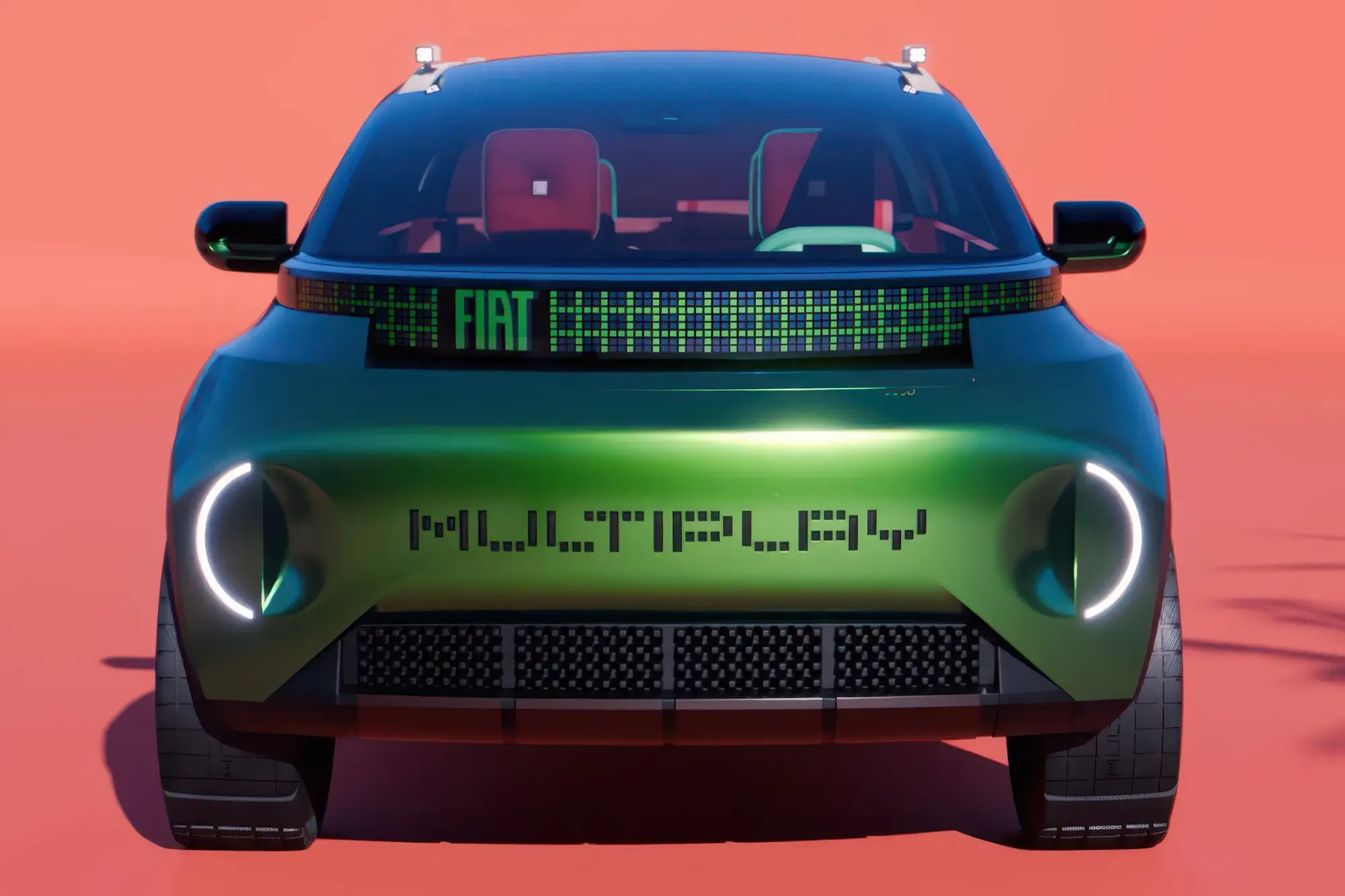 Концептуальный трансформер FIAT MULTIPLAY на автосалоне в Париже: симбиоз минивэна, кроссовера и пикапа с посадочной формулой 6+1