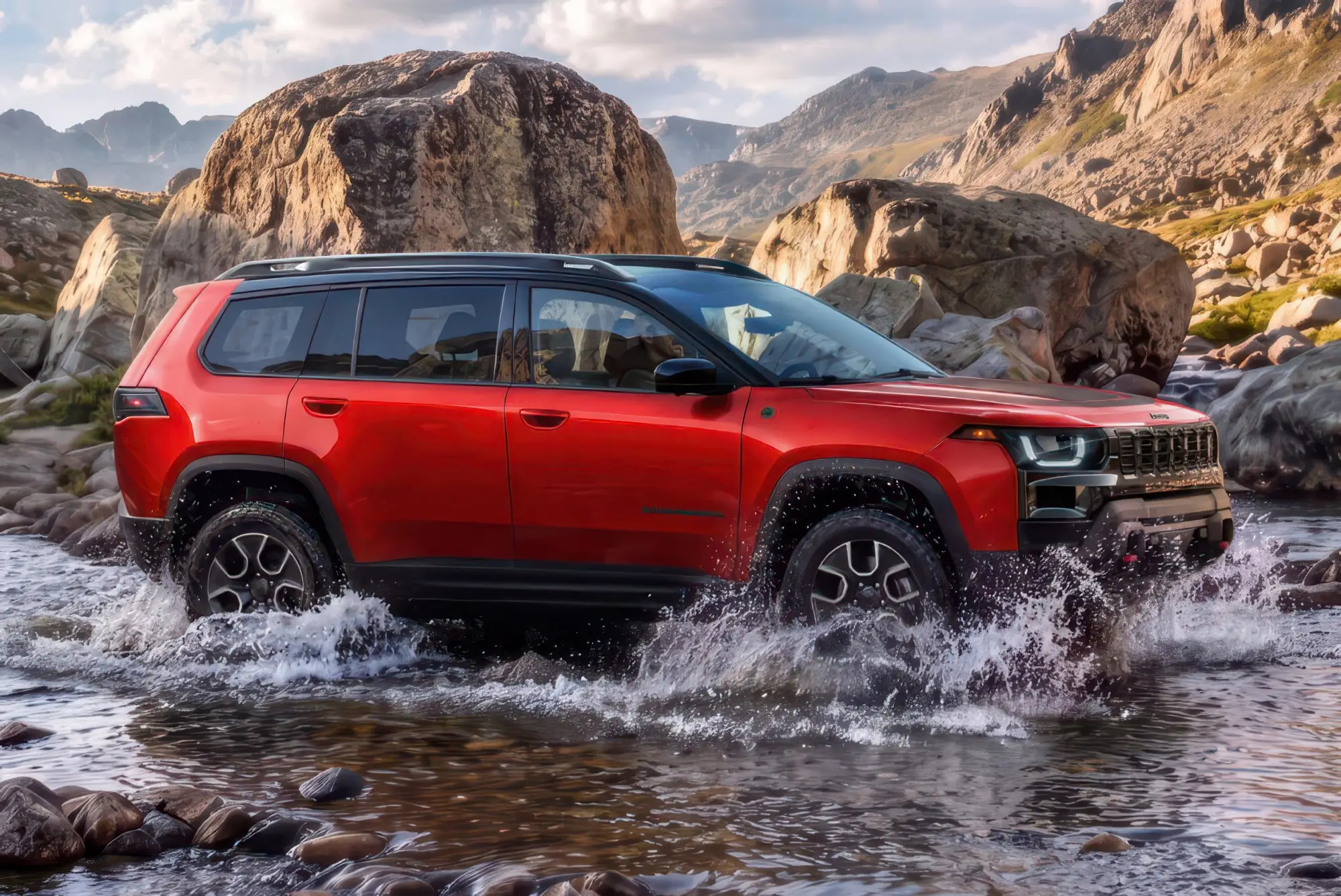 Внедорожник JEEP CHEROKEE TRAILHAWK: клиренс 220 мм, понижающая передача, блокировка заднего дифференциала и буксирные проушины