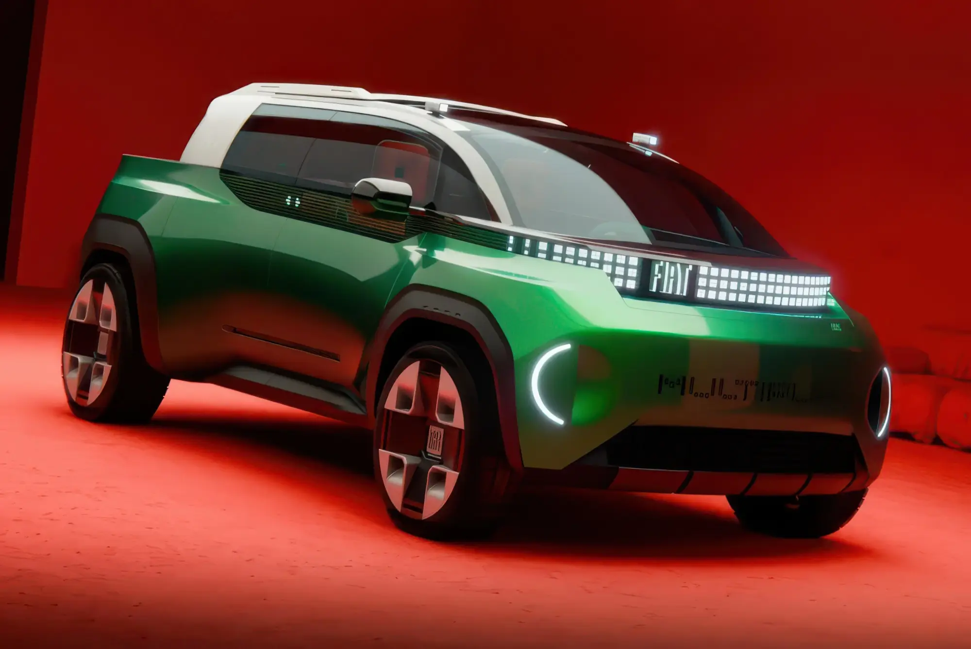 Концептуальный трансформер FIAT MULTIPLAY на автосалоне в Париже: симбиоз минивэна, кроссовера и пикапа с посадочной формулой 6+1