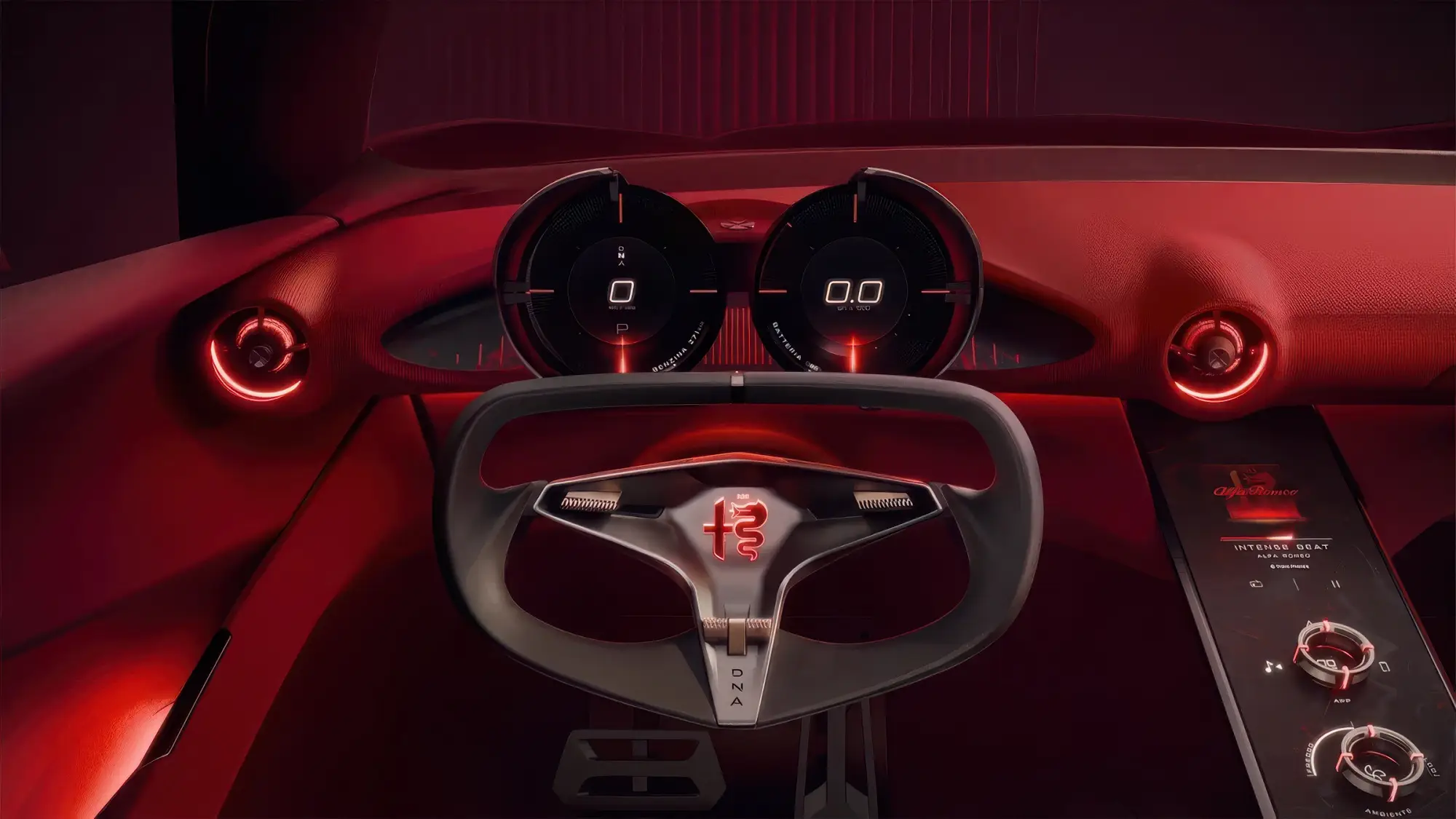 Концепт ALFA ROMEO CUOREROSSO: распашные двери без центральных стоек, гибридный турбомотор V6 2.9 и новая дизайн-философия