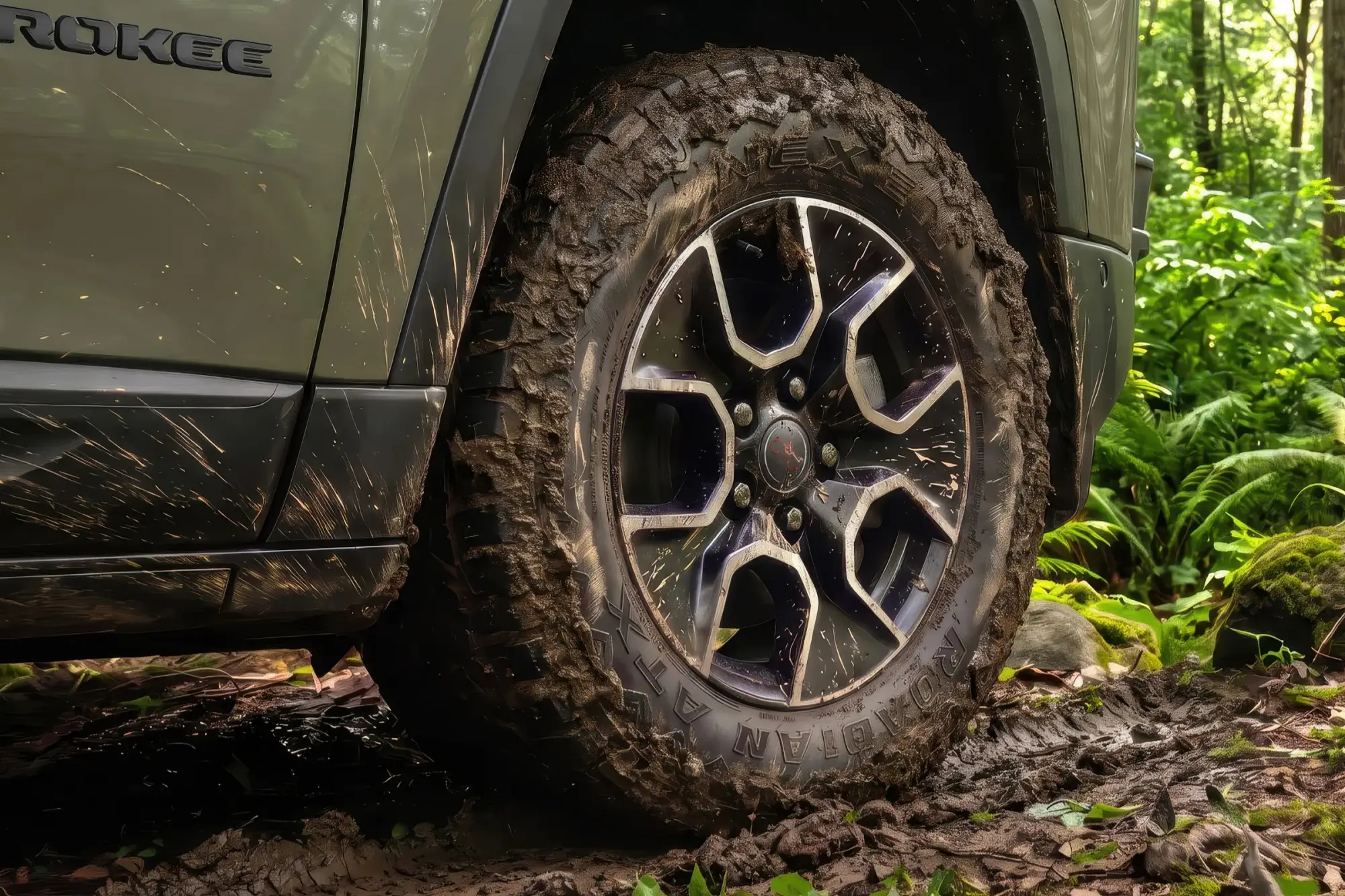 Внедорожник JEEP CHEROKEE TRAILHAWK: клиренс 220 мм, понижающая передача, блокировка заднего дифференциала и буксирные проушины