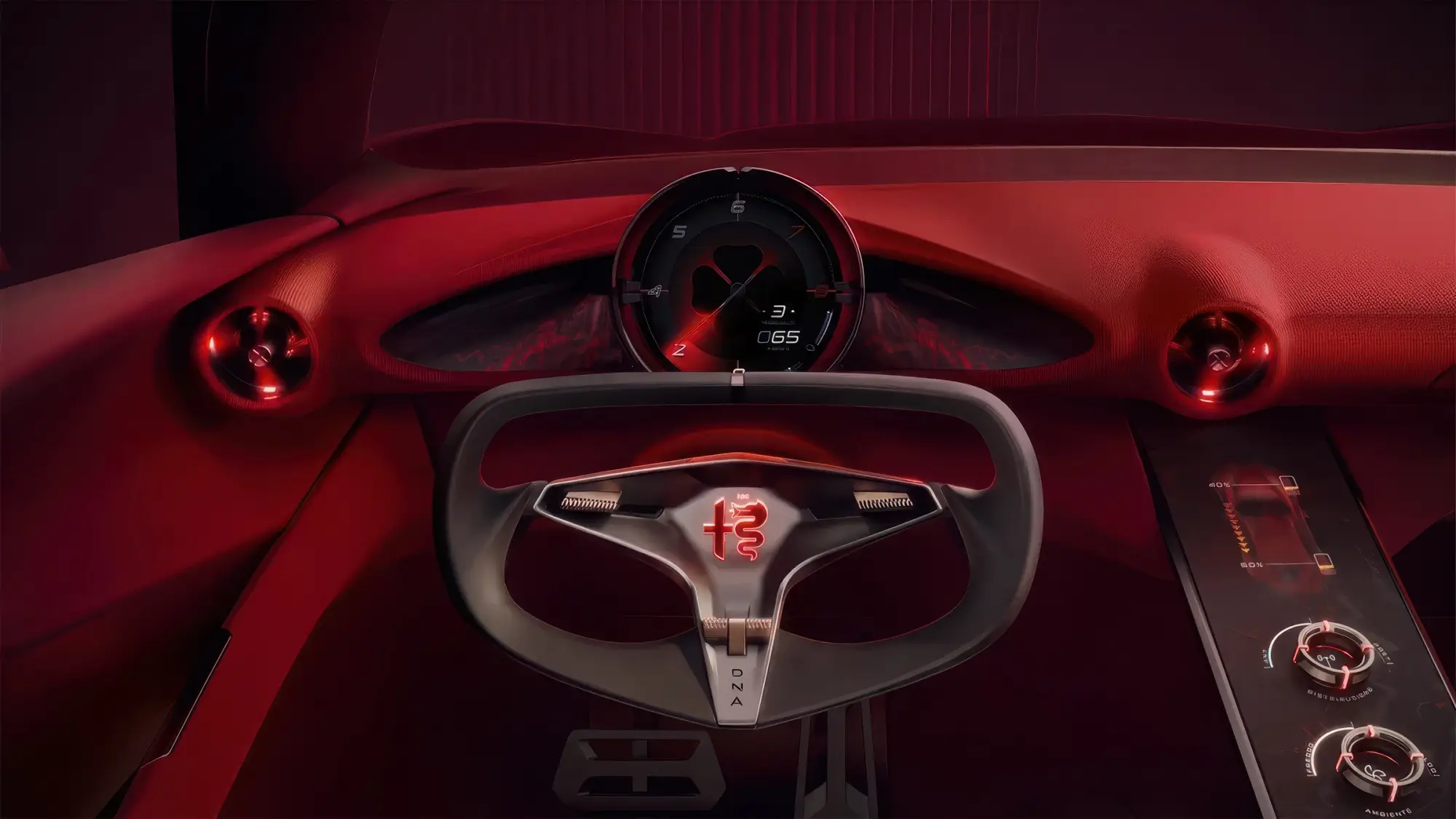 Концепт ALFA ROMEO CUOREROSSO: распашные двери без центральных стоек, гибридный турбомотор V6 2.9 и новая дизайн-философия