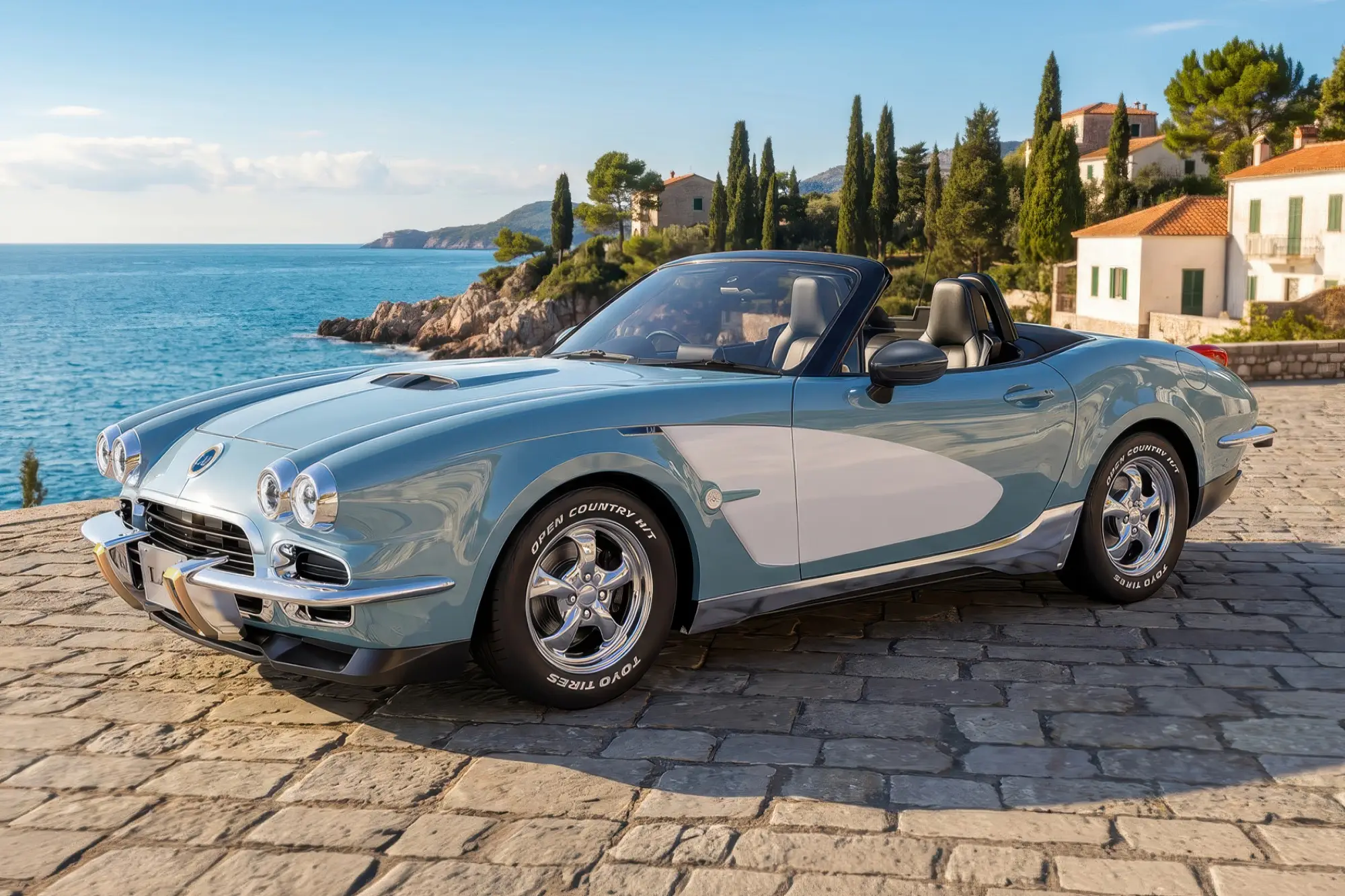 Родстер MITSUOKA LA1 на базе MAZDA MX-5: стилизация под CHEVROLET CORVETTE C1, композитный кузов и презентация в ноябре