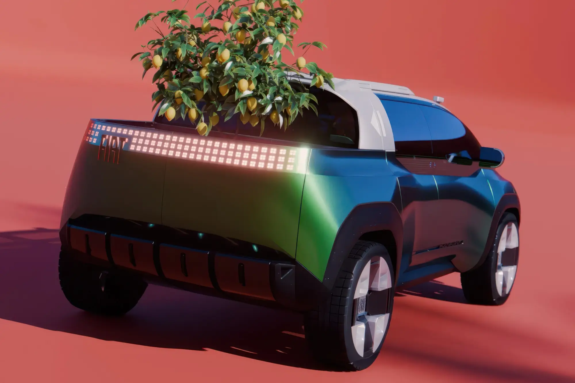 Концептуальный трансформер FIAT MULTIPLAY на автосалоне в Париже: симбиоз минивэна, кроссовера и пикапа с посадочной формулой 6+1