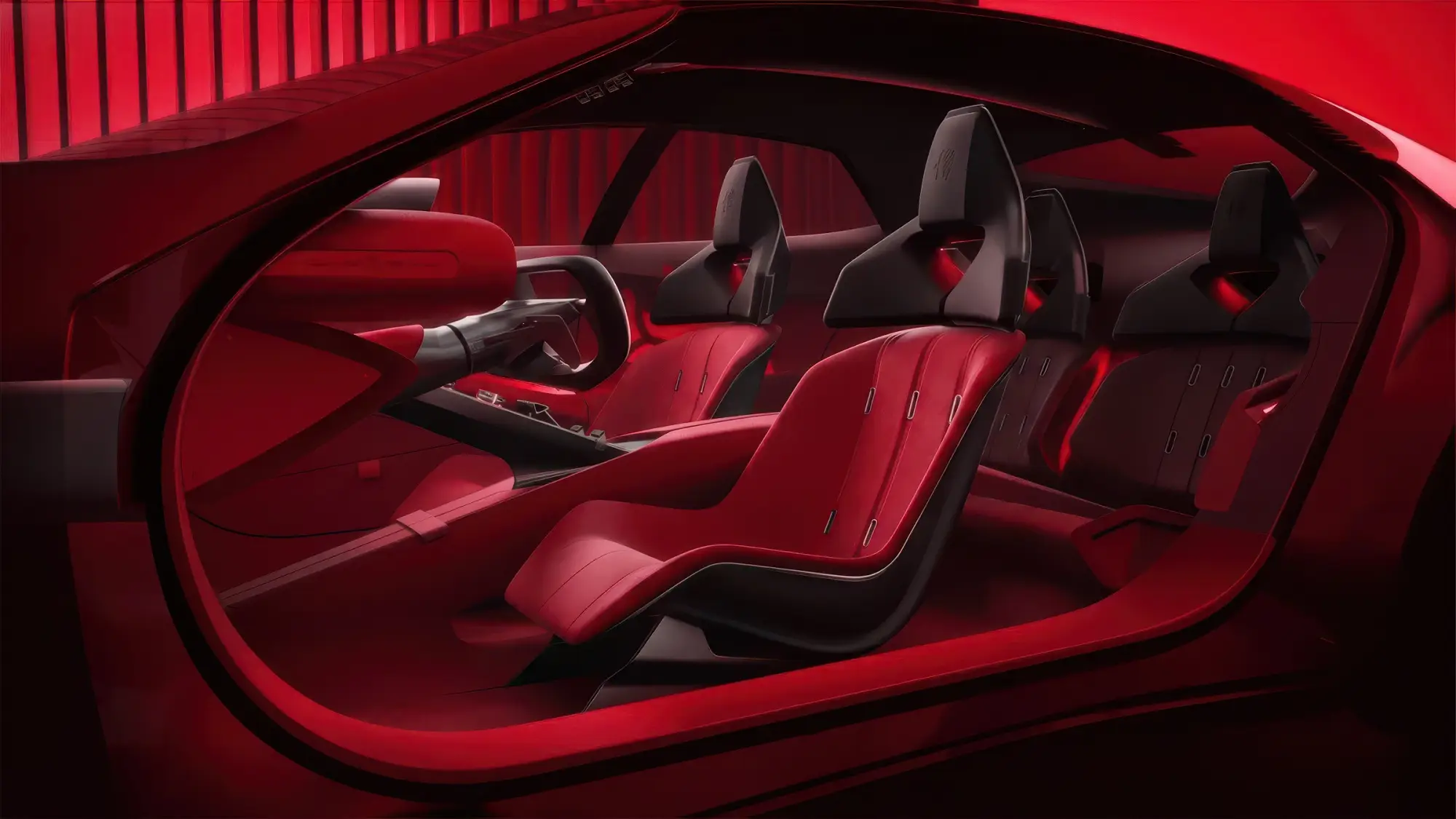 Концепт ALFA ROMEO CUOREROSSO: распашные двери без центральных стоек, гибридный турбомотор V6 2.9 и новая дизайн-философия