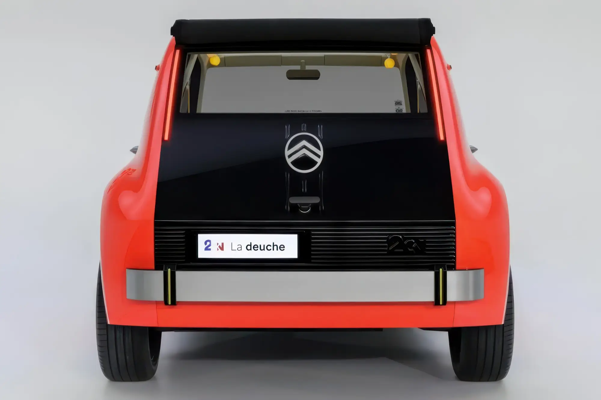 Концептуальный хэтчбек CITROEN 2CV на электротяге: откидной тканевый верх, съемные сиденья и цена менее 15 тысяч евро