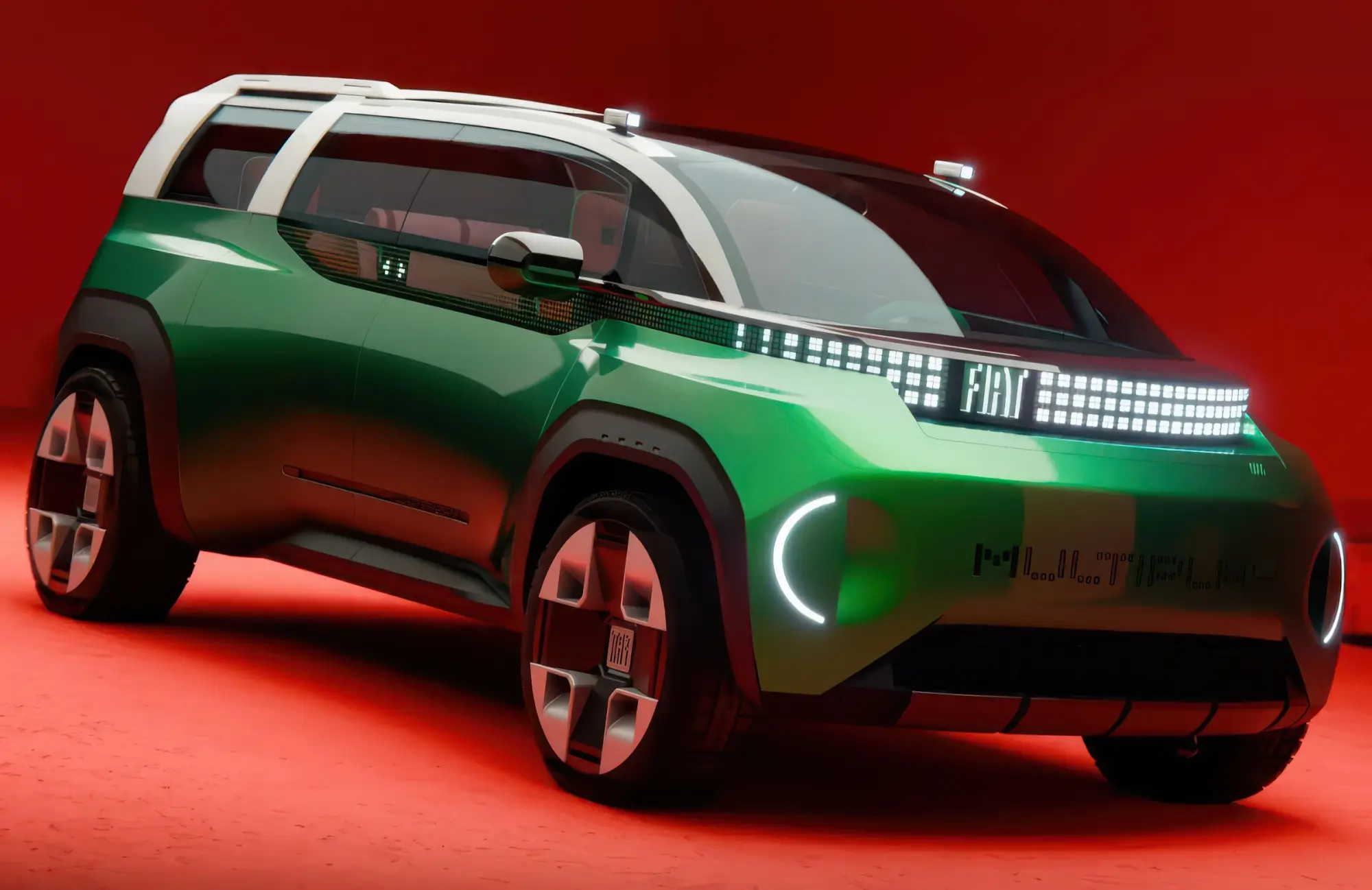 Концептуальный трансформер FIAT MULTIPLAY на автосалоне в Париже: симбиоз минивэна, кроссовера и пикапа с посадочной формулой 6+1