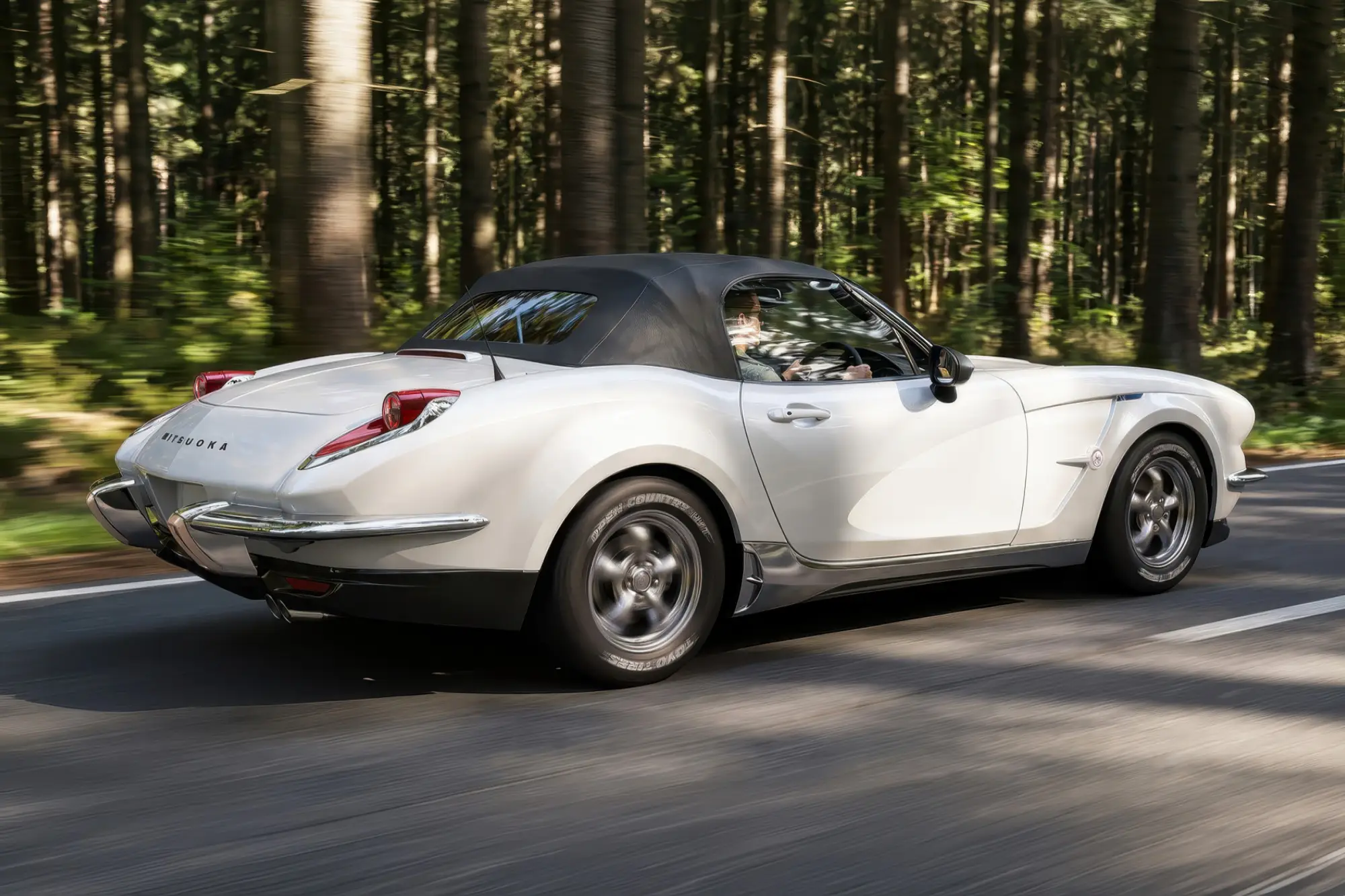 Родстер MITSUOKA LA1 на базе MAZDA MX-5: стилизация под CHEVROLET CORVETTE C1, композитный кузов и презентация в ноябре
